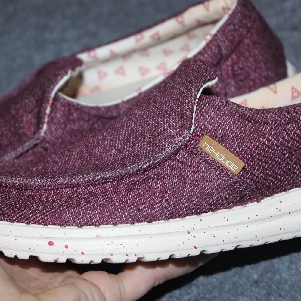 Hey dude Misty Burgundy Flats - Picture 4 of 6